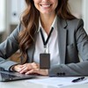 ID Card Holder with Lanyard for ID Card Holder, Office,