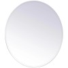 Elegant Decor Gracin 28" Round Contemporary Frameless Clear Mirror