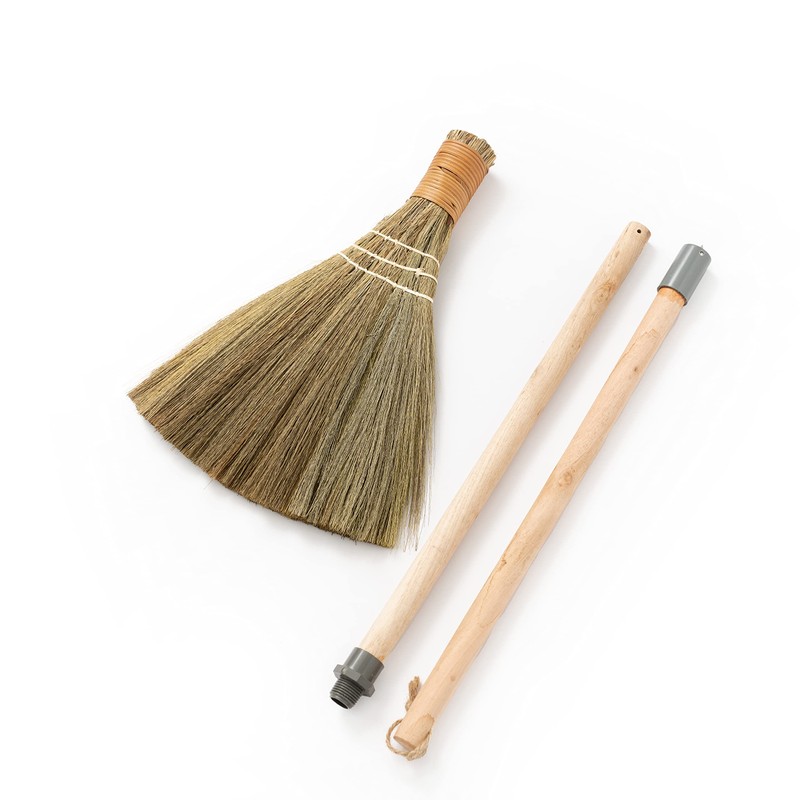 BMart Home Vietnamese Broom, Long Handle Indoor & Outdoor Floor