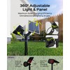 JACKYLED 84-LED Solar Spotlights 5 Lighting Modes 360° Adjustable IP65