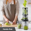 AMZCHEF Cold Press Juicer, Juicer Machines - 4.6" Large Feed