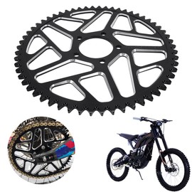 JFG RACING Sur Ron 58T Sprocket,Sur Rear Sprocket 58 Tooth Aluminum Alloy For Surron Light Bee S/X Segway X160/X260 Electric Dirt Bike Black
