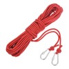 MECCANIXITY Hollow Braided Polypropylene Anchor Rope with Hook, 1/4 Inch