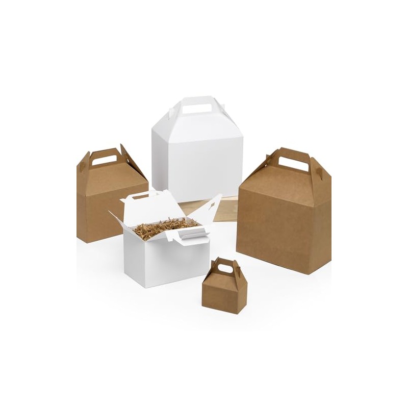 Paper Mart Mini Kraft Gable Boxes 4 X 2-1/2 X