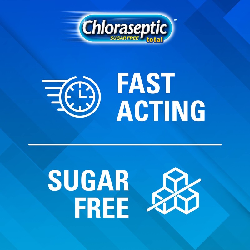 Chloraseptic Chloraseptic Total Sore Throat + Cough Lozenges, Sugar-Free Wild