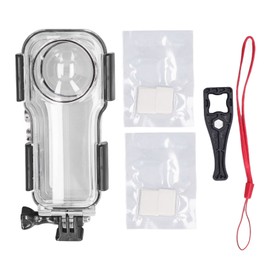 Action Cameras Diving Case Stainless Steel Optical Glass Underwater 40m Panoramic Camera Housing For Insta360 ONE RS