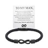 To My Man Bracelets,Husband Present from Wife I Love You