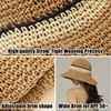 KXF Women's Sun Hat Foldable Packable Up Brim Bucket Cap