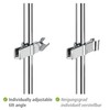 WENKO Shower Glider Metal Shower Head Holder Universal Fits 19-25mm