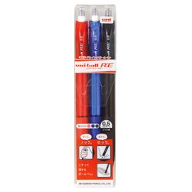 三菱鉛筆 消せるボールペン ユニボールRE 0.5 3色 URN180053C