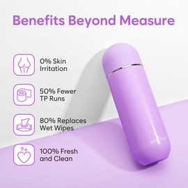 Easy@Home Peri Bottle: Portable Bidet for Postpartum Essentials - Bidet Sprayer with 380ml for Postpartum Care | Personal Hygiene | Women & Men | EPB-01 Pink