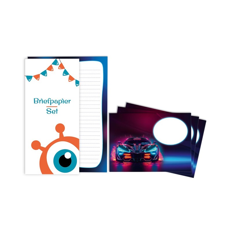 Writing Paper Set Letter Pad with Envelope for Boys Kids