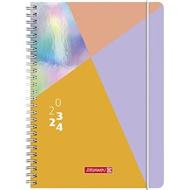 BRUNNEN School Calendar "Intoxicate" 2023/2024 2 Pages = 1 Week A5 Multi-Coloured