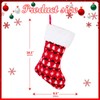 MJARTORIA Christmas Stocking Set of 4 with Christmas Tree Snowflake