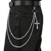loghohu Wallet Chain Pants Chain for Women Men Double Cross