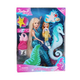 BETTINA Mermaids Princess Doll with Little Mermaid Doll & Seahorse Play Set | Mermaid Gifts for Girls|Mermaid Toys for 3 to 7 Year Olds