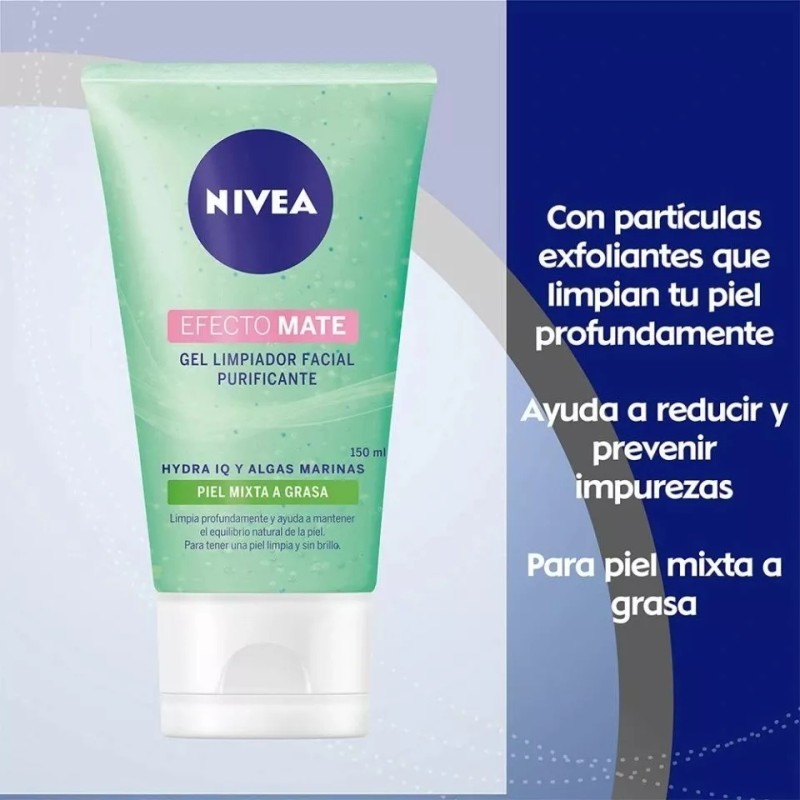 Nivea Kit Nivea: Gel Hidratante, Bloqueador Y Limpiador Piel Grasa