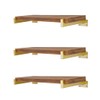 EZYDECOR Shelf Bracket 10 Inch Gold Shelf Brackets Wall Mounted