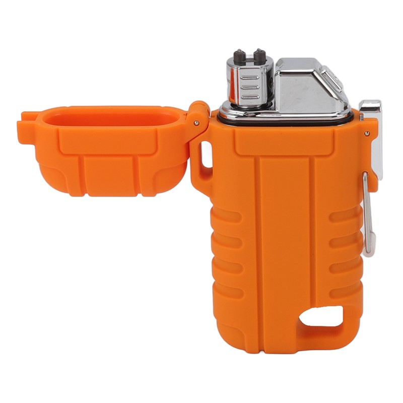 USB Rechargeable Lighter Windproof Dual Arc Lighter Waterproof Flameless Electric