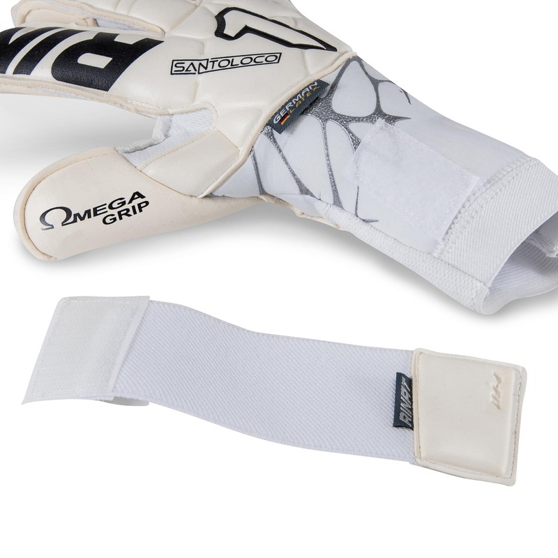 Rinat Santoloco Alpha Goalkeeper Gloves, Kids, White, Size 6