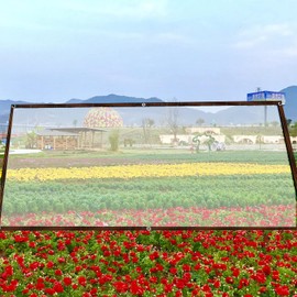 DTVEW Tarpaulin Cover Transparent Plastic Tarpaulin Waterproof Sunscreen with Grommet, for Roof Garden Shed Greenhouse Potted Plants (Color : Clear, Size : 2.5x2.5m)