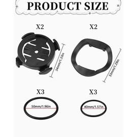 KGDUYC Pack of 2 Bicycle Mount for Garmin GPS Bicycle Computer Handlebar Mount Compatible with Garmin Edge 130 200 500 510 520 530 800 810 1000 iGPSPORT iGS50 iGS618