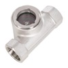 1" NPT Stainless Steel 304 Sight Water Flow Indicator Plastic