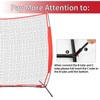 20x10ft Ball Backstop Net,Fix Ball Stop Net by 4 Spike&2