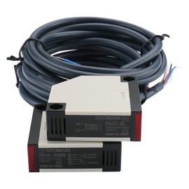 Baomain Photoelectric Sensor Switch E3JK-5DM2/E3JK-5L 24-240VAC,12-240VDC Detection Distance 5m Pair