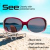 DreamCalf Polarized Sunglasses for Women, Trendy Wrap Around Y2K Style