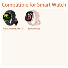 Compatible with Sanorum Smart Watches Charger, Magnetic USB Replacement Charger Compatible for HaSaKei G53 Compatible with Sanorum G53, G56