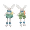 Transpac Adorable White Bunny Rabbit with Egg and Carrot Bag