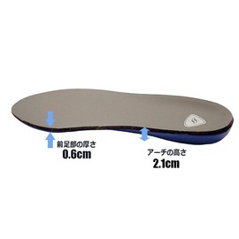 SOFSOLE 16121 Insole, Memory Absorption, Foot Memory Insole, Replacement Type, Unisex, Size S (Shoe Size: 9.1 - 9.6 inches (23 - 24.5 cm), Walking, Daily Life