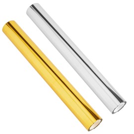 SUPERFINDINGS 2 Colours Total 16 m Hot Foil Paper Rolls Hot Foil Embossing Paper Transfer Foil Paper Elegance Laser Printer Craft Paper for Card Making Scrapbooking Paper Crafts