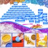 MotBach 100 Pcs 3g Empty Plastic Containers with Lids,Tiny Makeup