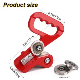 LIHAISHENG Compact 9" Metal Sheet Cutter Tool – Handheld Nibbler for Flat Metal Cutting up to 0.6mm – Lightweight Tin Snips for Thin Steel, Aluminum Sheets & DIY Work