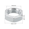 PATIKIL M14x1.0 Steel Hex Nuts, 50 Pack Metric Thread Zinc