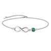Suplight Womens Anklet Summer Beach Jewelry Green Emerald May Birthstone