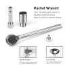 ZISTEL 40-Piece Ratchet Wrench Socket Tool Set METRIC/SAE 1/4" &