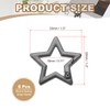 PATIKIL Star Keychain Clip, 6 Pcs Star Key Ring Snap