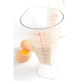 Mastrad Reverso Messbecher - Messkanne mit mehreren Messskalen und Maßeinheiten - Umkehrausguss an Unterseite für genaues Messen - geeignet für Reis, Zucker, Mehl und Flüssigkeiten