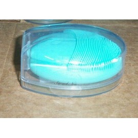 SA. AD. NA SA AD NA PORTABLE HANDHELD SONIC FACIAL CLEANSING BRUSH FOR SKINCARE GREEN seald