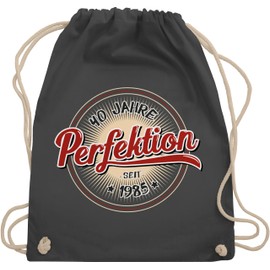 Shirtracer - Gym Bag Backpack - 40th Birthday - Forty Years of Perfection Since 1984, 03 Grey (Dark Grey)