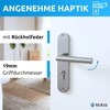 lockzz Door Handle Set Nuremberg Stainless Steel Matt Brushed -
