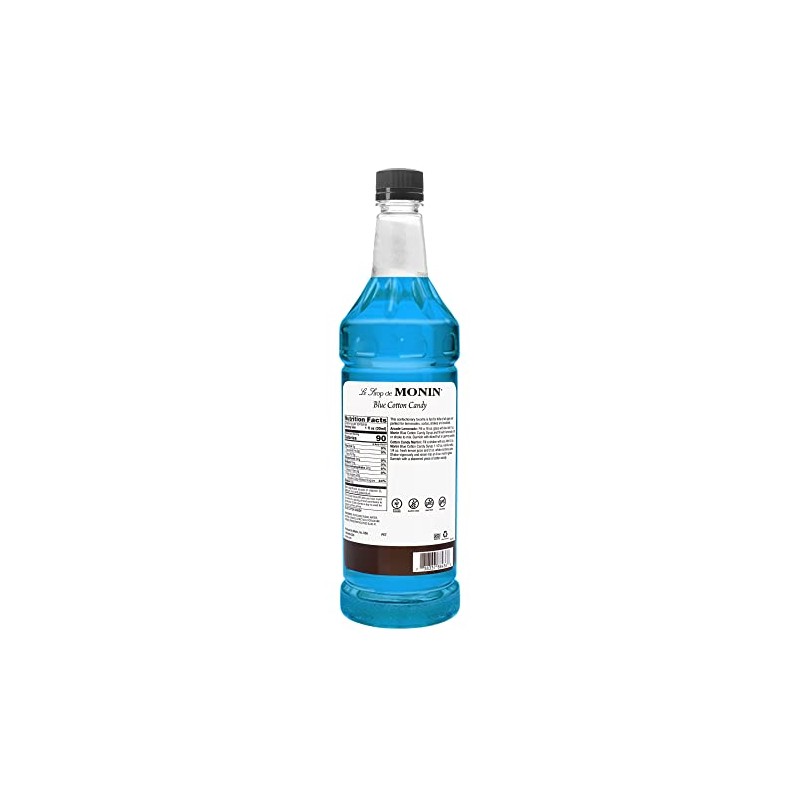 Monin - Blue Cotton Candy | Premium Syrup for Lemonades,