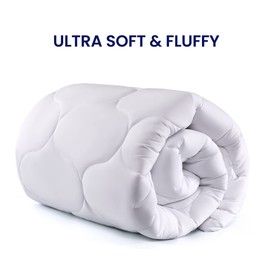 SLEEP ZONE Quilted Fitted Mattress Pad Cover Cal King - Soft Fluffy Pillow Top Bed Mattress Topper Deep Pocket 8-21 inch, Cal King