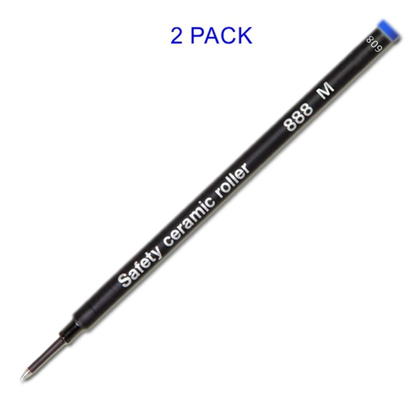 2 Pack - Schmidt 888 Black Medium Rollerball Refill