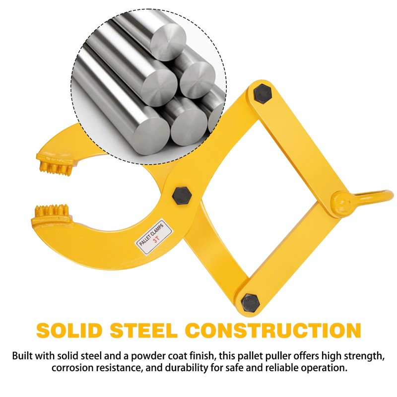 kuailebuy Pallet Puller,3T/6600 LBS Capacity Pallet Jack Puller,Heavy Duty Single