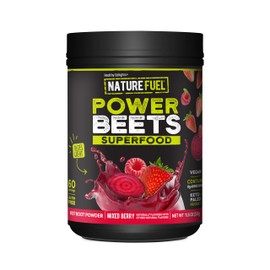 Nature Fuel Power Beets Powder, Delicious Mixed Berry, Concentrated Superfood Supplement, Supports Circulation, Natural Energy & Stamina, Non-GMO, 60 Servings (Packaging May Vary)