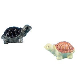 Orrdiffi Pack of 8 Mini Turtle Decoration, Mini Turtles Figures, Garden Figure, Mini Turtle Figure Made of Resin for Garden, Lawn Landscape, Micro Landscape Decoration